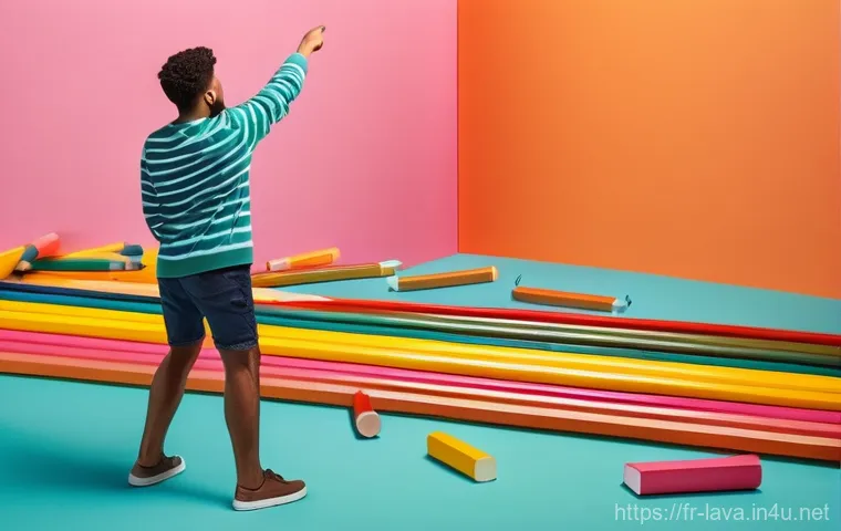 라바 테마의 방탈출 카페 리뷰 - **"A vibrant and whimsical escape room scene, inspired by the 'Larva' animation series. The perspect...